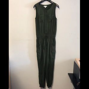 Army green utility jumpsuit